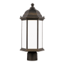 Generation Lighting Sevier 18" Tall Outdoor Single Head Post Light Antique Bronze