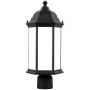 Generation Lighting Sevier 18" Tall LED Post Light Black
