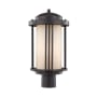 Generation Lighting Crowell 17" Tall Outdoor Single Head Post Light Antique Bronze