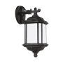 Generation Lighting Kent 15" Tall Outdoor Wall Sconce with Frosted Glass and Bottom Finial Oxford Bronze