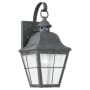 Generation Lighting Chatham 15" Tall Outdoor Wall Sconce with Clear Seedy Glass Oxidized Bronze