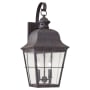 Generation Lighting Chatham 2 Light 21" Tall Outdoor Wall Sconce Oxidized Bronze