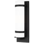 Generation Lighting Alban 14" Tall LED Outdoor Wall Sconce Black