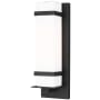 Generation Lighting Alban 14" Tall LED Outdoor Wall Sconce Black