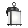 Generation Lighting New Castle 8" Tall LED Outdoor Wall Sconce Black