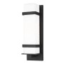 Generation Lighting Alban 18" Tall Outdoor Wall Sconce - Rectangular Black
