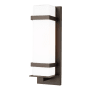 Generation Lighting Alban 18" Tall Outdoor Wall Sconce - Rectangular Antique Bronze