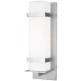 Generation Lighting Alban 18" Tall LED Outdoor Wall Sconce Satin Aluminum