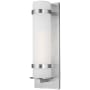Generation Lighting Alban 25" Tall LED Outdoor Wall Sconce Satin Aluminum