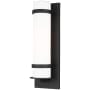 Generation Lighting Alban 25" Tall LED Outdoor Wall Sconce Black
