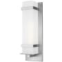 Generation Lighting Alban 25" Tall LED Outdoor Wall Sconce Satin Aluminum