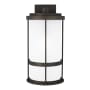 Generation Lighting Wilburn 20" Tall Outdoor Wall Sconce with LED Bulbs - Dark Sky Compliant Antique Bronze