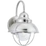 Generation Lighting Sebring 11" Tall LED Outdoor Wall Sconce Brushed Stainless