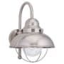 Generation Lighting Sebring 16" Tall Outdoor Wall Sconce Brushed Stainless