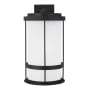 Generation Lighting Wilburn 24" Tall Outdoor Wall Sconce with LED Bulbs - Dark Sky Compliant Black