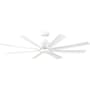 Generation Lighting Flera Smart 65" 8 Blade Indoor LED Ceiling Fan Matte White