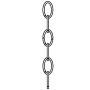Generation Lighting 6 Ft. Chain for Generation Lighting Fixtures Midnight Black