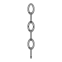 Generation Lighting 6 Ft. Chain for Generation Lighting Fixtures Brushed Nickel