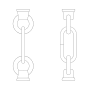 Generation Lighting 3" Replacement Chain Autumn Bronze