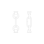Generation Lighting 3" Replacement Chain Brushed Nickel