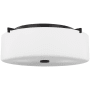 Generation Lighting Sunset Drive 3 Light 16" Wide Semi-Flush Drum Ceiling Fixture Oil Rubbed Bronze