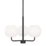 Generation Lighting Rory 3 Light 21" Wide LED Chandelier Midnight Black