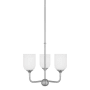 Generation Lighting Emile 3 Light 16" Wide Chandelier Brushed Steel