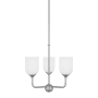 Generation Lighting Emile 3 Light 16" Wide LED Chandelier Brushed Steel