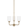 Generation Lighting Emile 3 Light 16" Wide Chandelier Satin Bronze