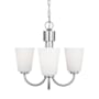 Generation Lighting Miles 3 Light 22" Wide Chandelier Brushed Nickel
