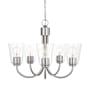 Generation Lighting Miles 5 Light 21" Wide Chandelier Brushed Nickel