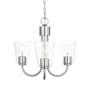 Generation Lighting Miles 3 Light 22" Wide Chandelier Brushed Nickel