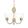 Generation Lighting Miles 3 Light 22" Wide Chandelier Satin Brass