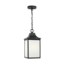 Generation Lighting Saybrook 7" Wide LED Outdoor Mini Pendant Textured Black