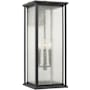 Generation Lighting Audley 3 Light 24" Tall Outdoor Wall Sconce Textured Black