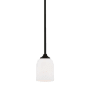 Generation Lighting Emile 4" Wide Mini Pendant Midnight Black