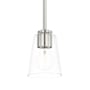 Generation Lighting Miles 5" Wide Mini Pendant Brushed Nickel