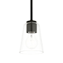 Generation Lighting Miles 5" Wide Mini Pendant Midnight Black
