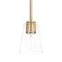 Generation Lighting Miles 5" Wide Mini Pendant Satin Brass