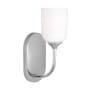 Generation Lighting Emile 12" Tall Bathroom Sconce Chrome