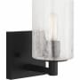 Generation Lighting Parker 8" Tall Bathroom Sconce Midnight Black