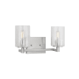 Generation Lighting Parker 2 Light 15" Wide Vanity Light Brushed Steel