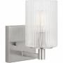 Generation Lighting Lando 8" Tall Bathroom Sconce Brushed Steel