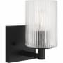 Generation Lighting Lando 8" Tall Bathroom Sconce Midnight Black