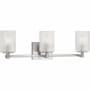 Generation Lighting Lando 3 Light 25" Wide Vanity Light Brushed Steel