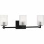 Generation Lighting Lando 3 Light 25" Wide Vanity Light Midnight Black