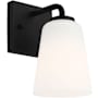 Generation Lighting Miles 8" Tall Bathroom Sconce Midnight Black