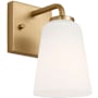 Generation Lighting Miles 8" Tall Bathroom Sconce Satin Brass