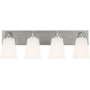Generation Lighting Miles 4 Light 25" Wide Vanity Light Brushed Nickel