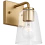 Generation Lighting Miles 8" Tall Bathroom Sconce Satin Brass